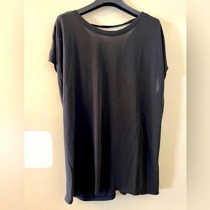 Never Worn Black Athletic top with Slit in back
